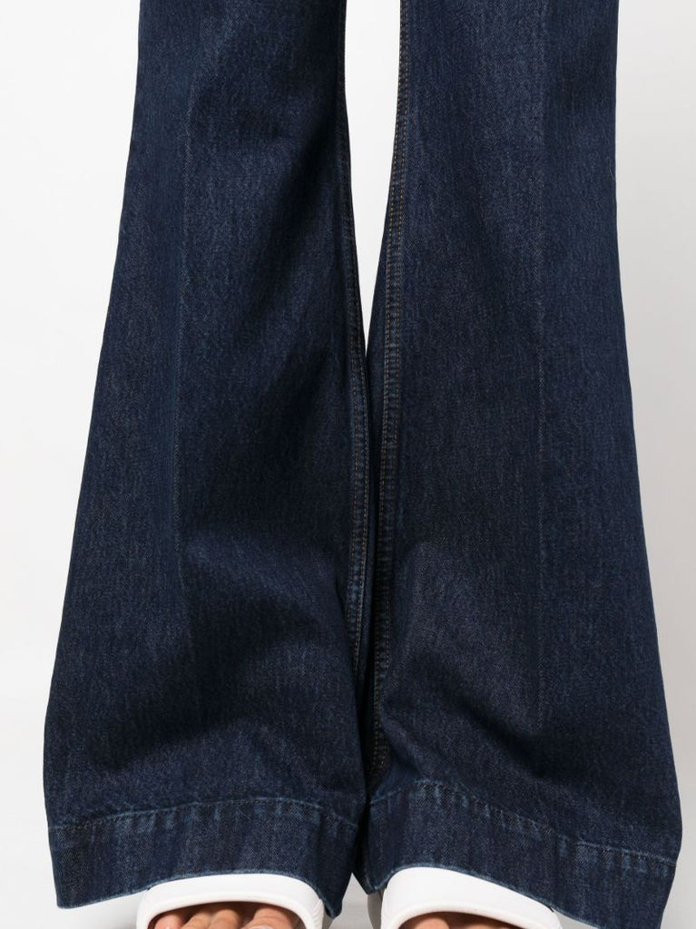 Blue Ã¢â_x0082_¬Ë_x009c_70s Low-rise Flared Jeans