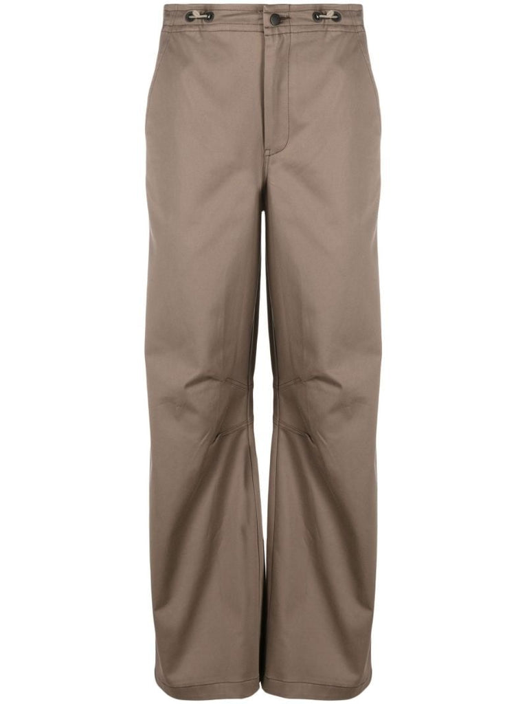 Neutral Cannon Wide-leg Trousers