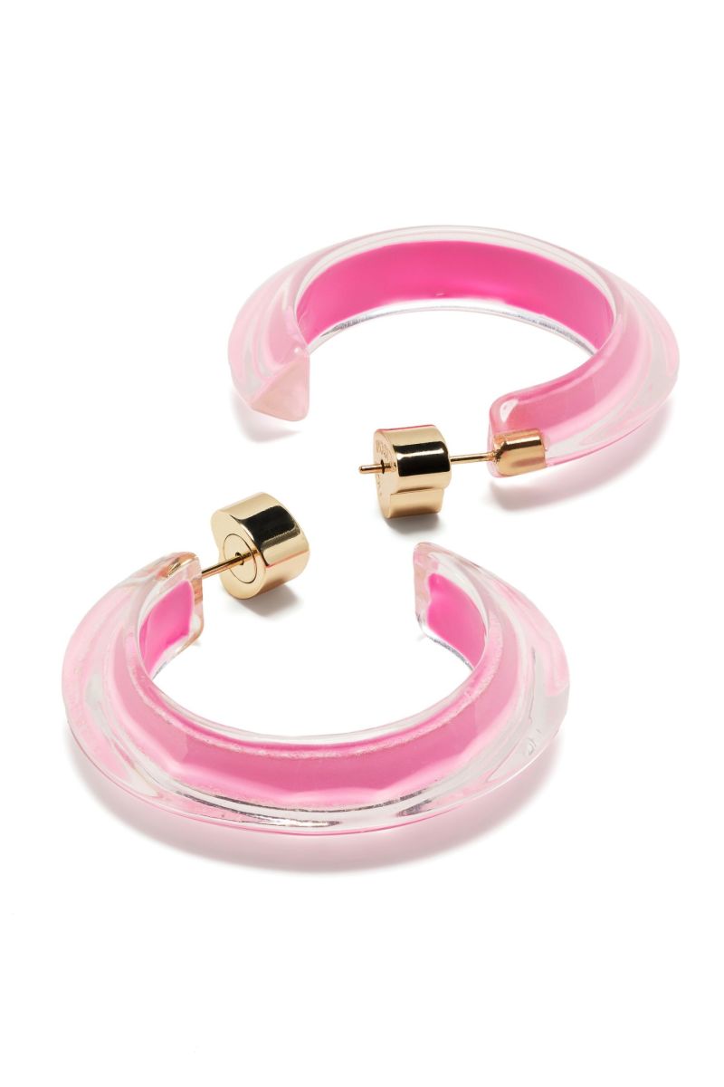 Gold-plated Jelly Small Hoop Earrings