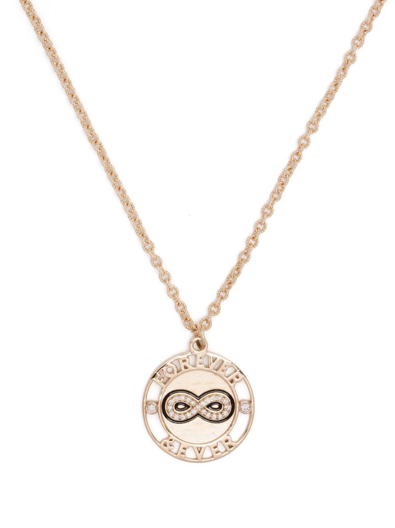 14k Yellow Gold Forever & Ever Diamond Necklace