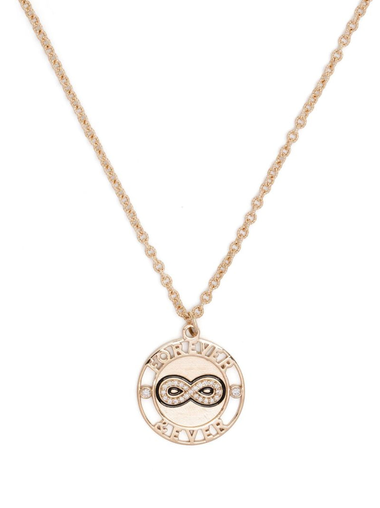 14k Yellow Gold Forever & Ever Diamond Necklace