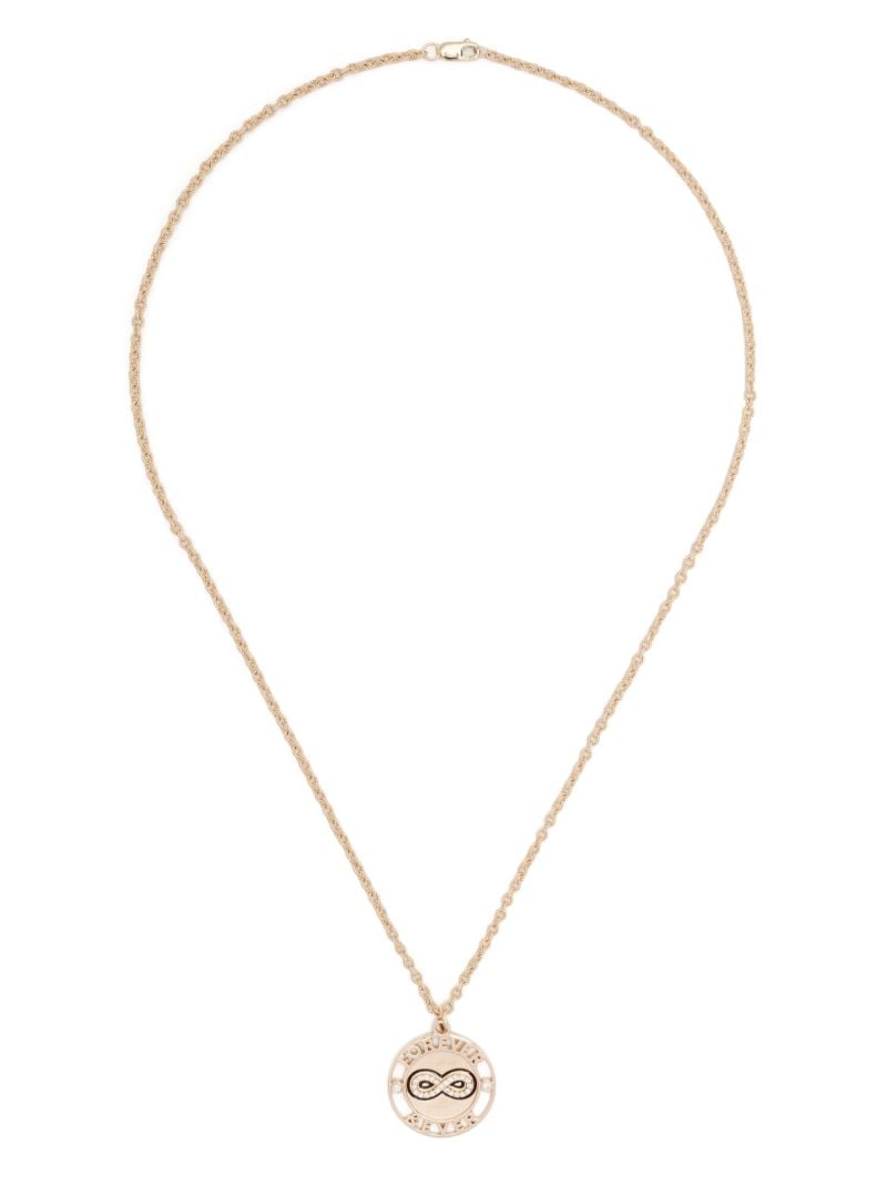 14k Yellow Gold Forever & Ever Diamond Necklace