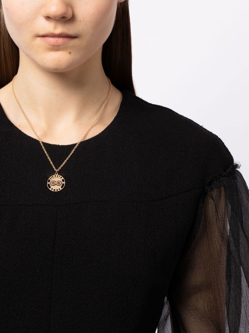 14k Yellow Gold Forever & Ever Diamond Necklace