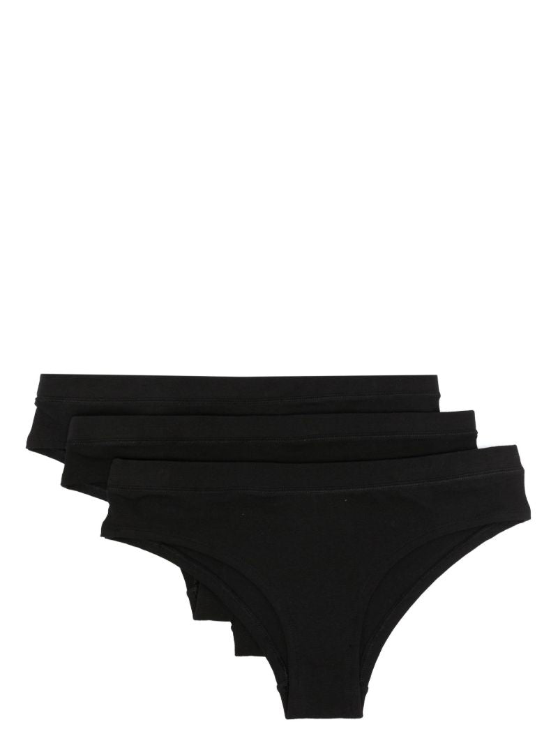 Black Hipster Briefs Set