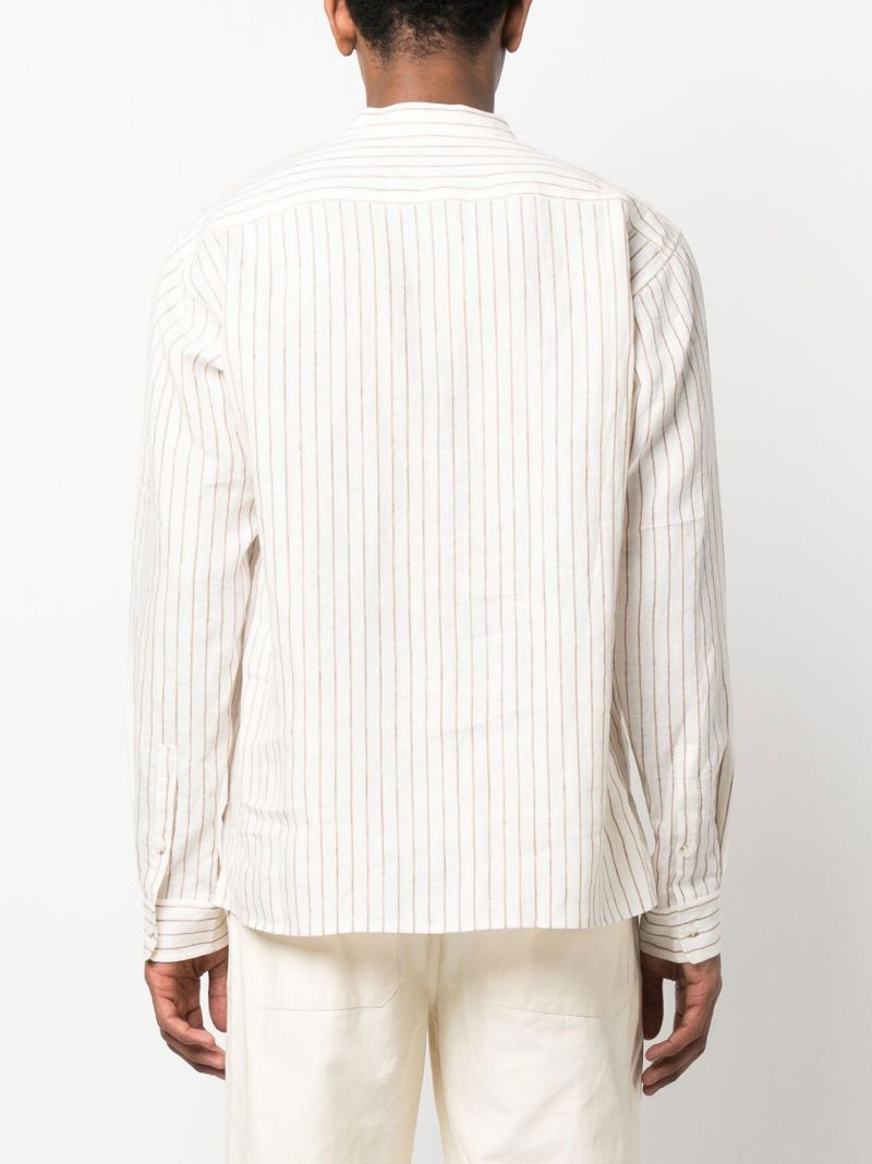 White Striped Linen Shirt