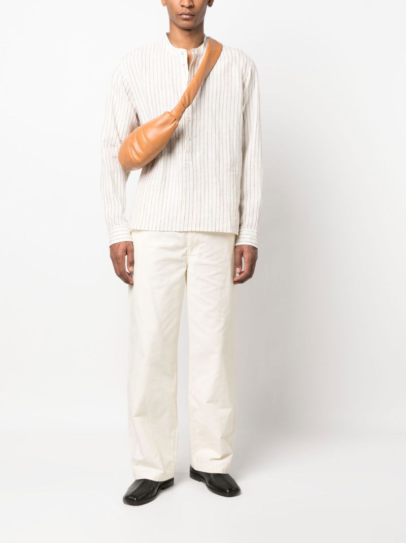 White Striped Linen Shirt