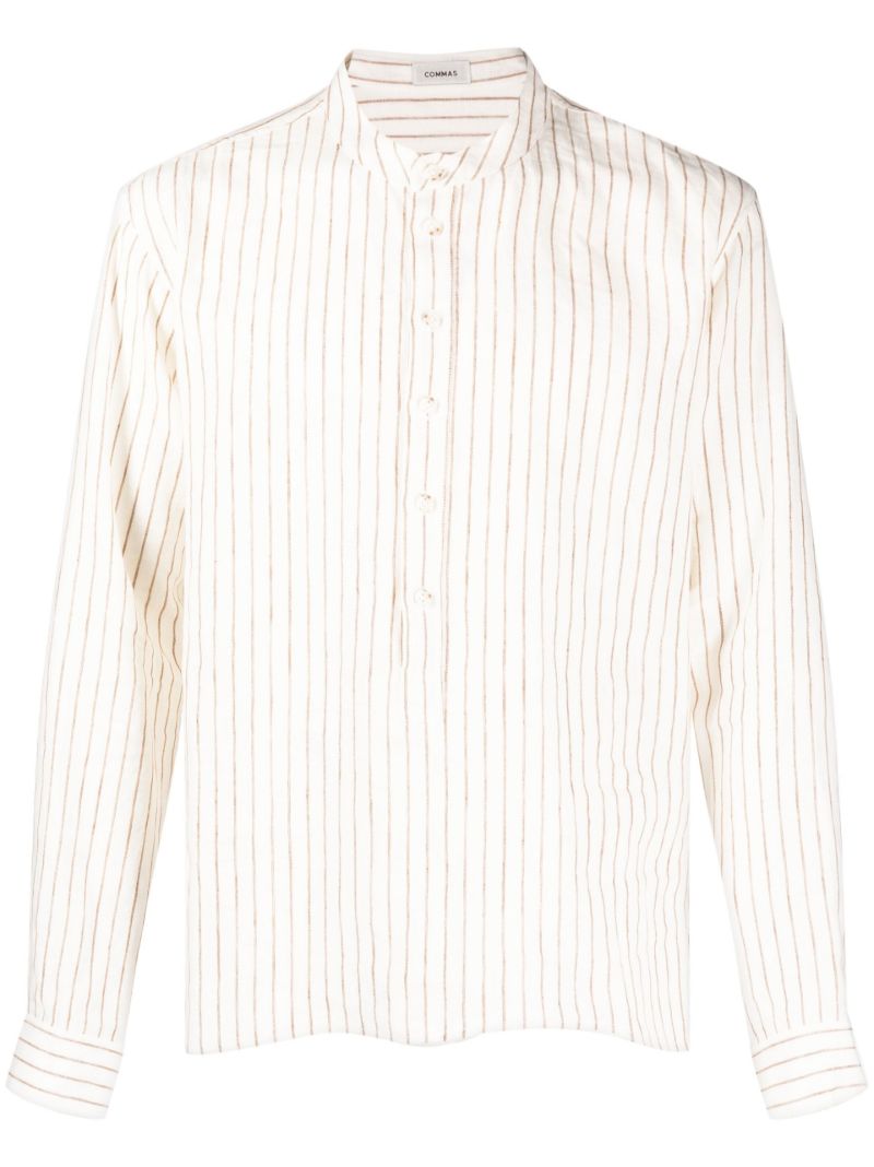 White Striped Linen Shirt
