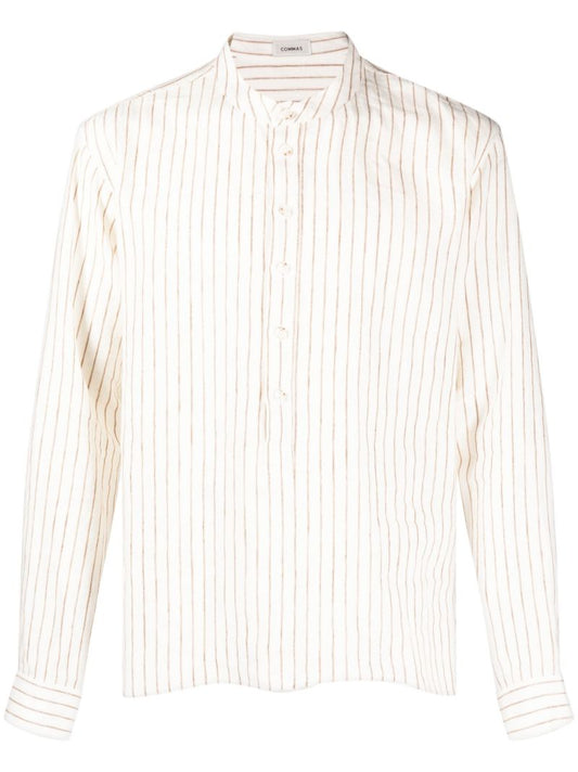White Striped Linen Shirt