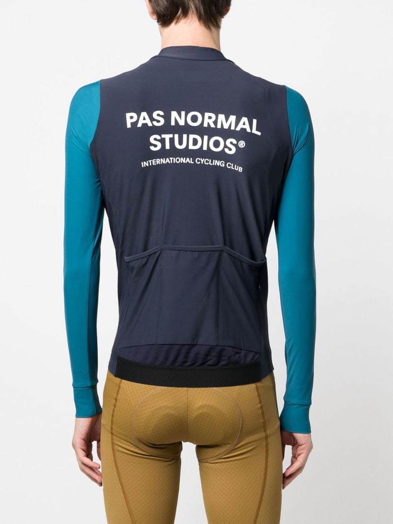 Blue Mechanism Cycling Jersey Top
