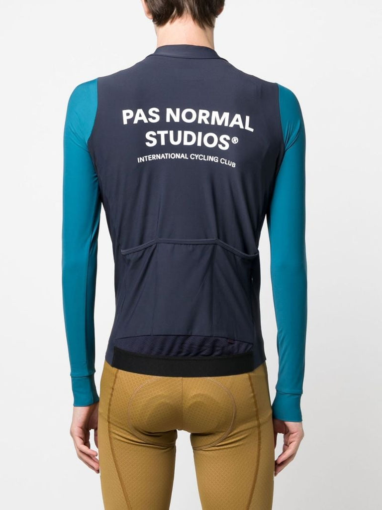 Blue Mechanism Cycling Jersey Top