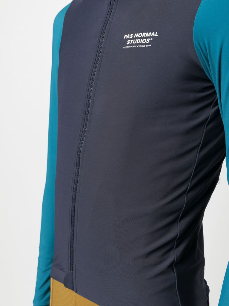 Blue Mechanism Cycling Jersey Top