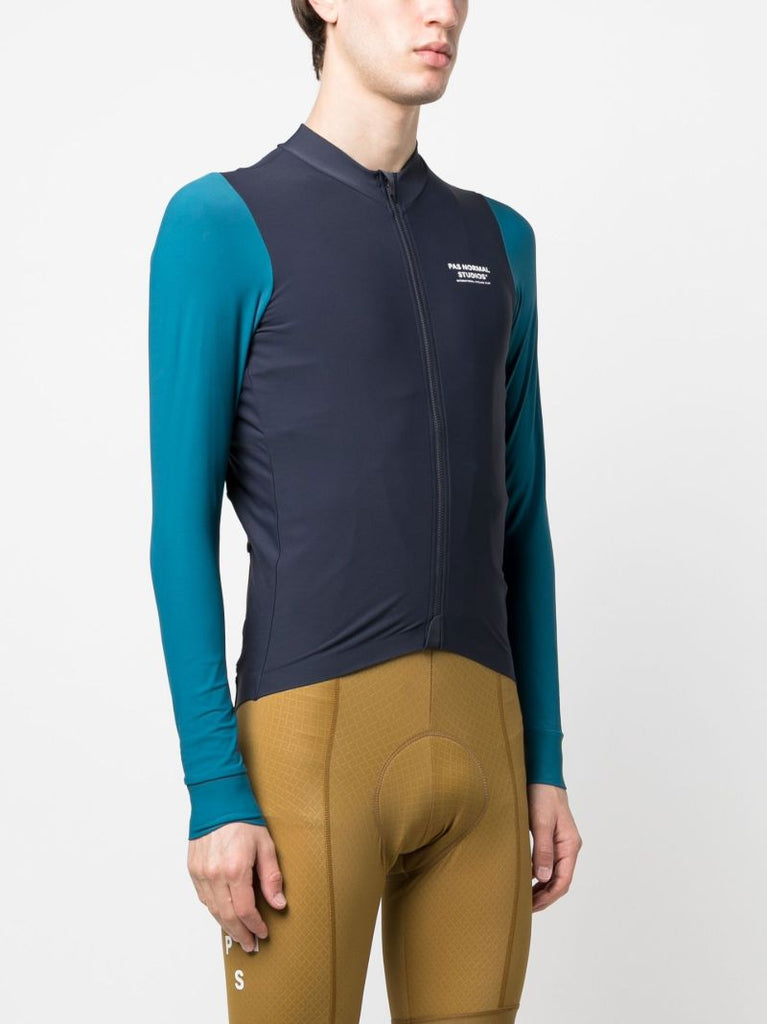 Blue Mechanism Cycling Jersey Top