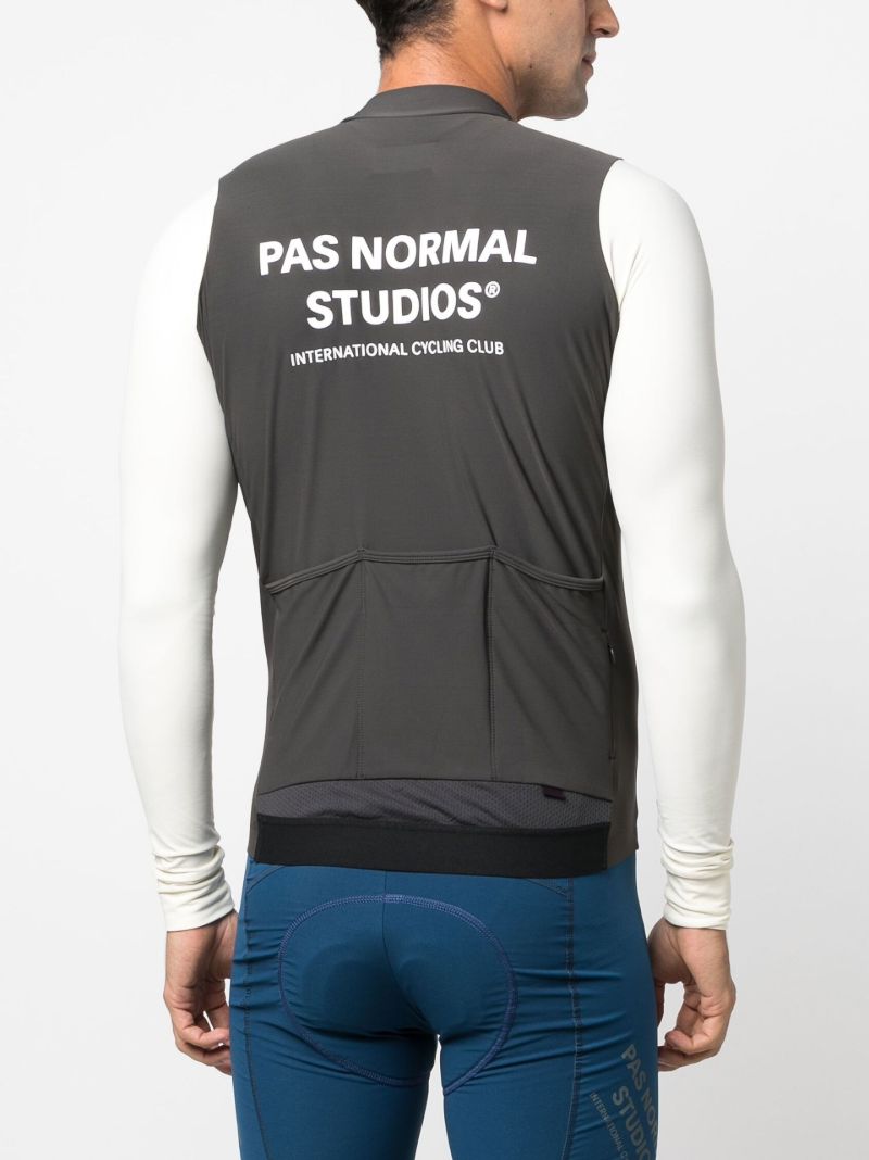 Black Mechanism Cycling Jersey Top