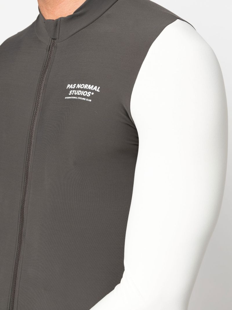 Black Mechanism Cycling Jersey Top