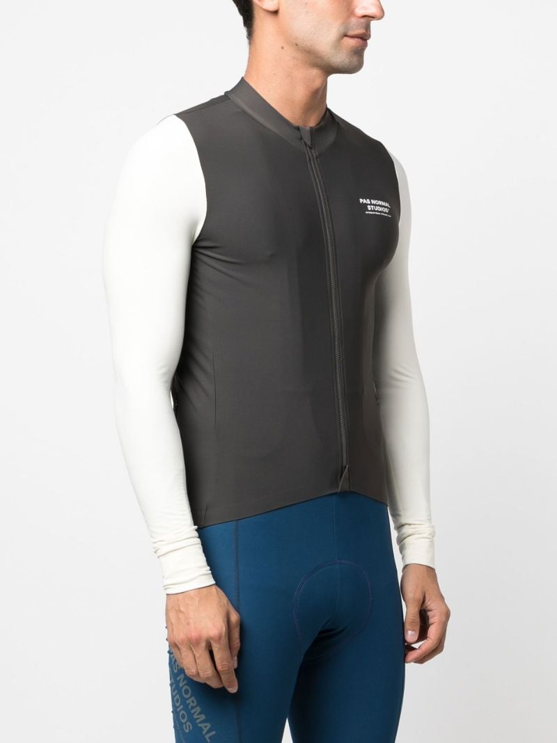 Black Mechanism Cycling Jersey Top