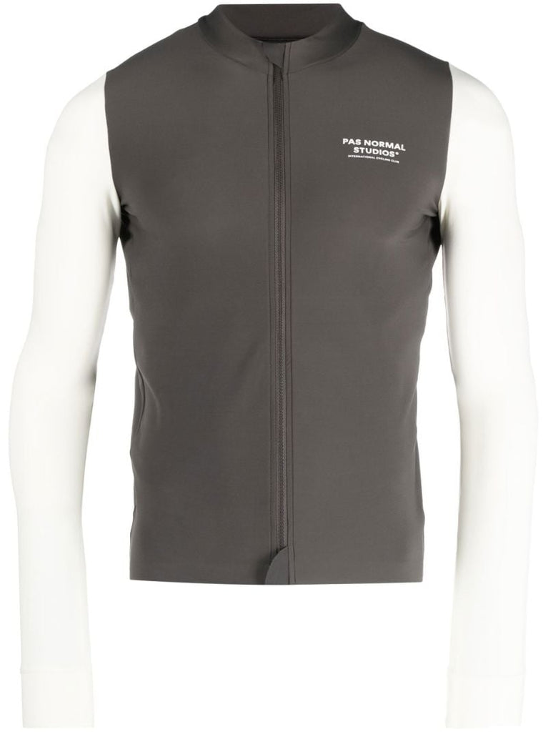 Black Mechanism Cycling Jersey Top