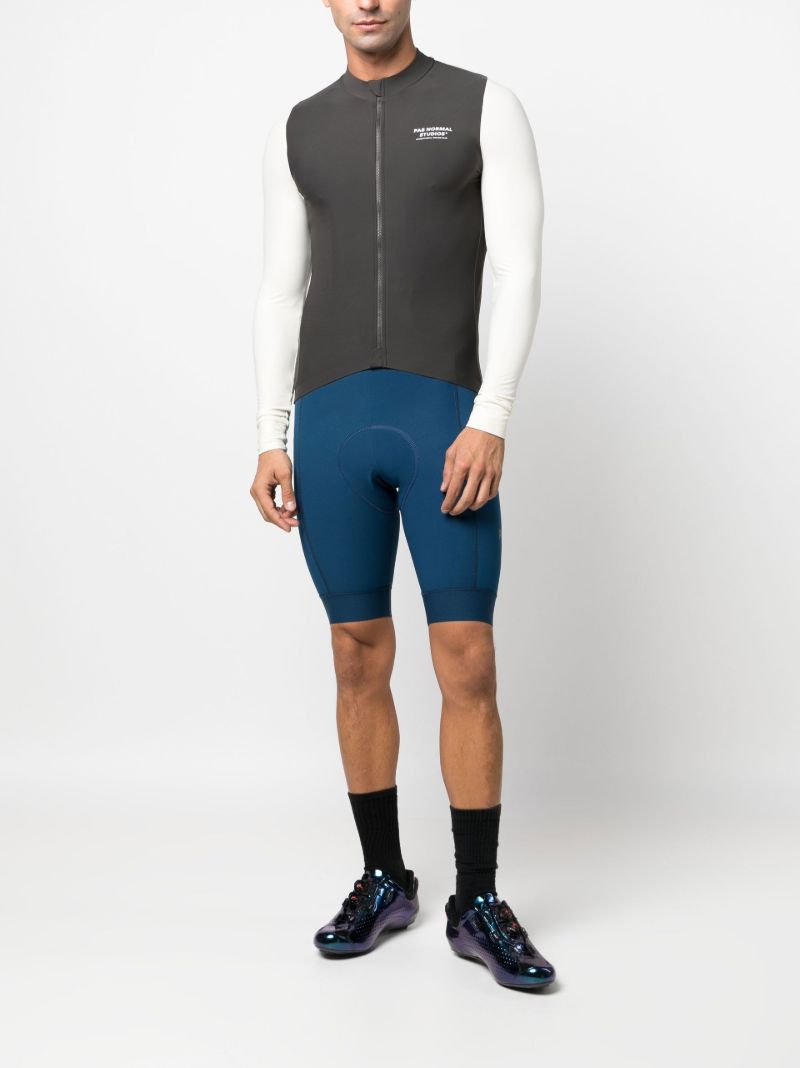 Black Mechanism Cycling Jersey Top