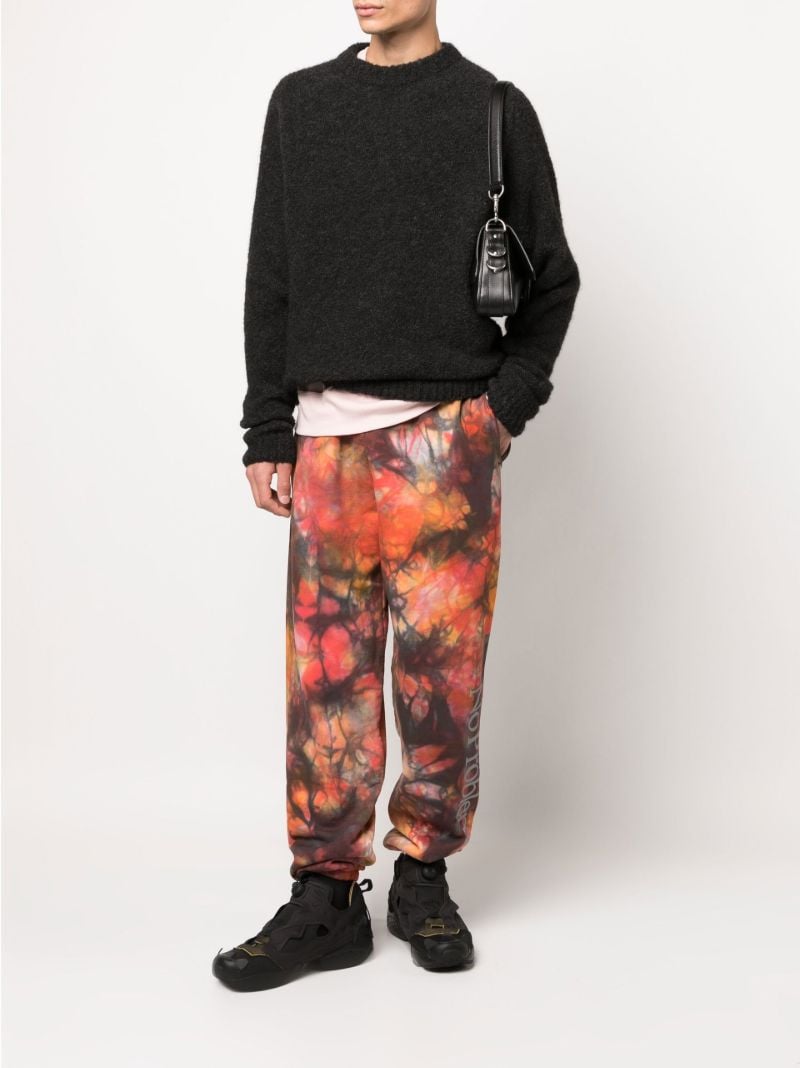 Orange No Problemo Tie-dye Track Pants