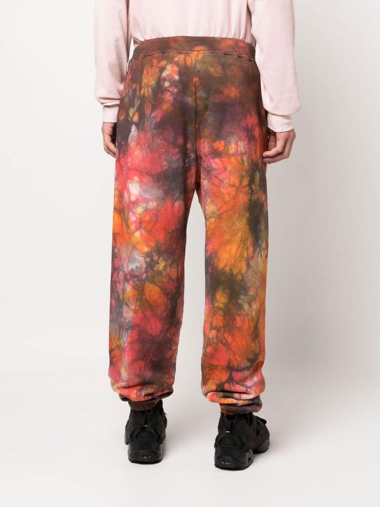 Orange No Problemo Tie-dye Track Pants