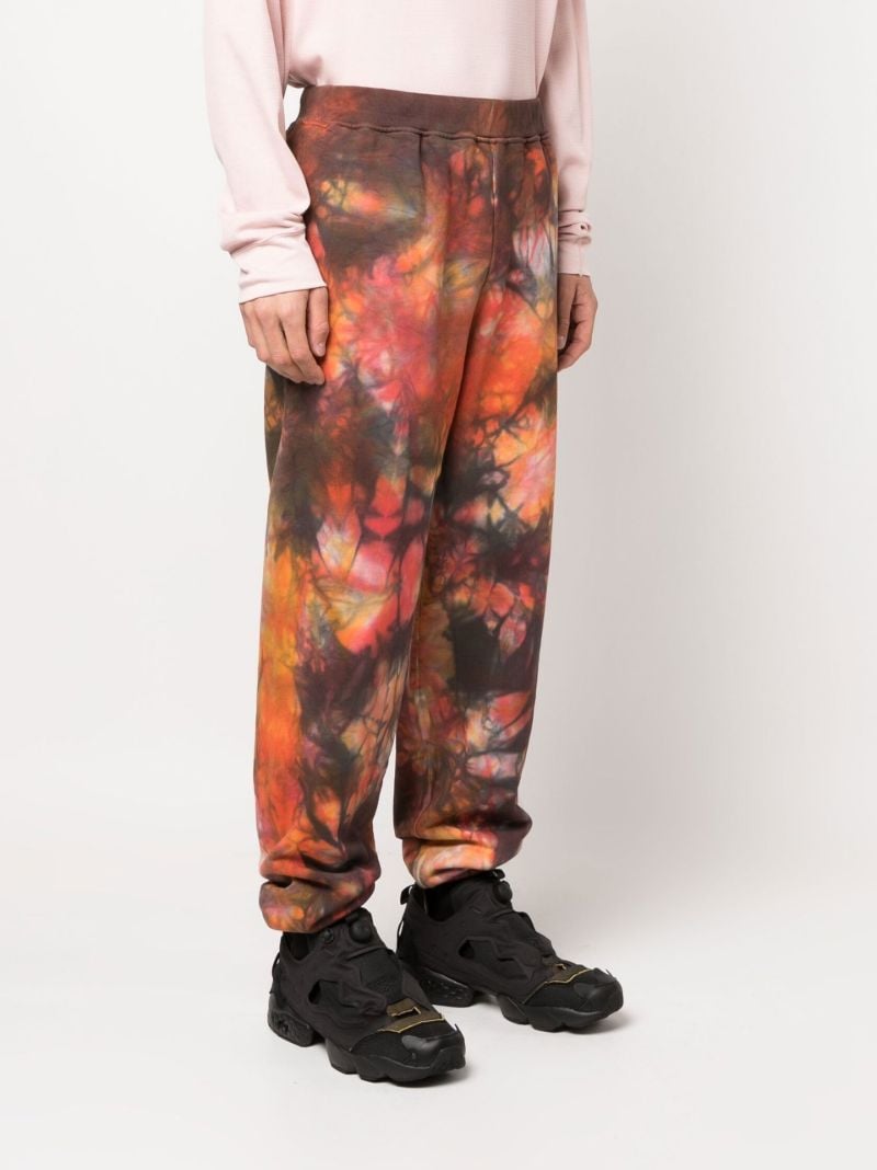 Orange No Problemo Tie-dye Track Pants