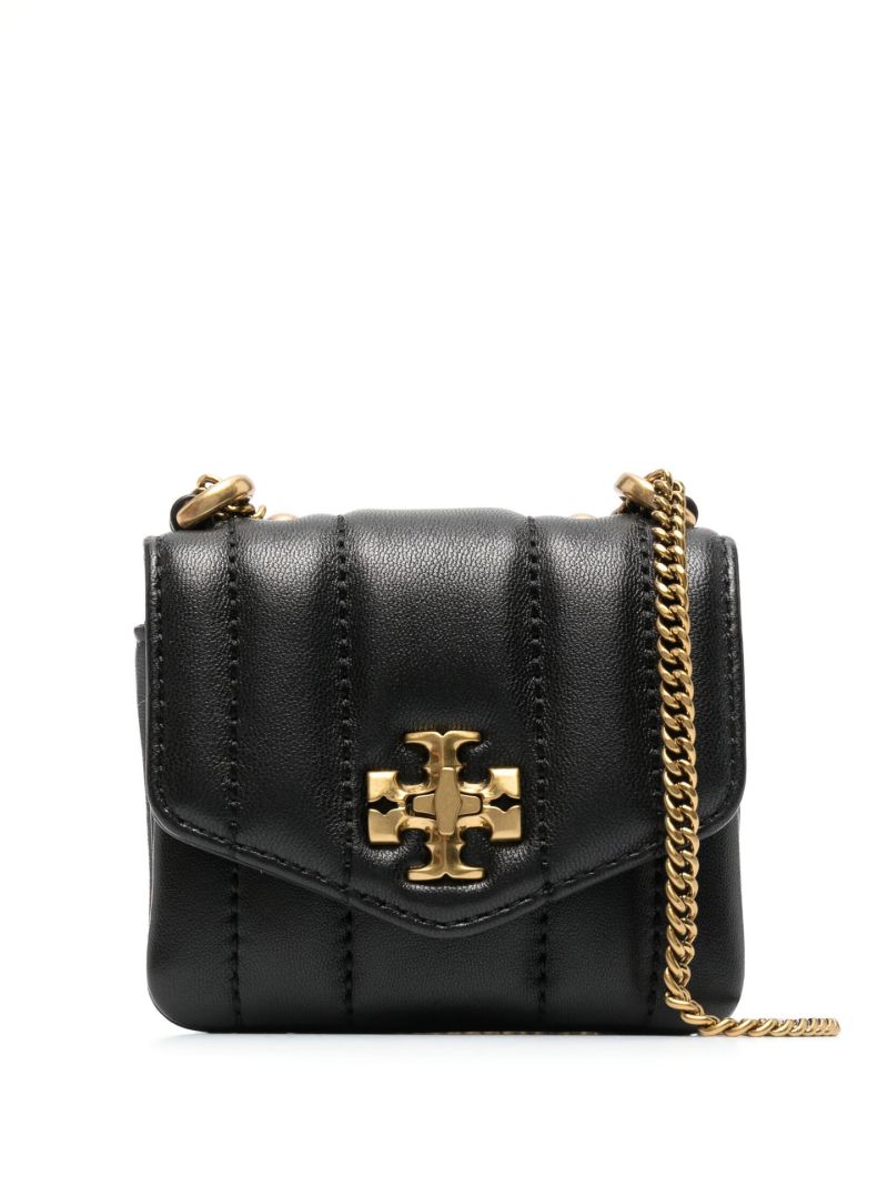 Black Kira Quilted Leather Cross Body Bag
