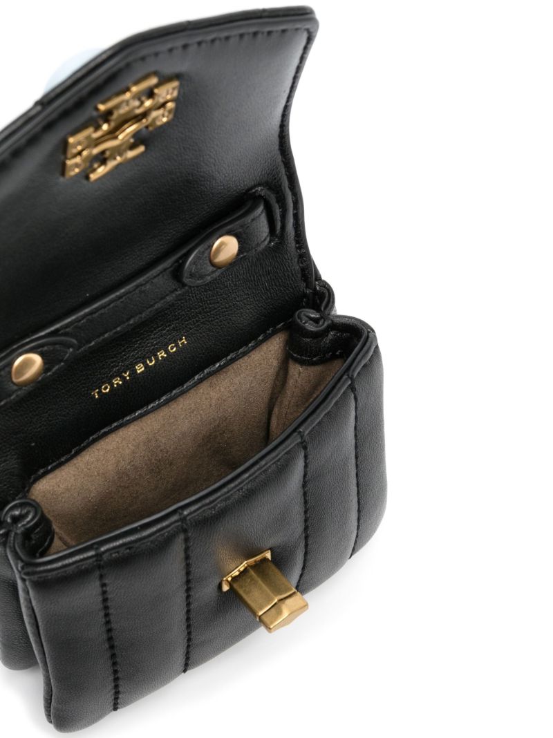 Black Kira Quilted Leather Cross Body Bag