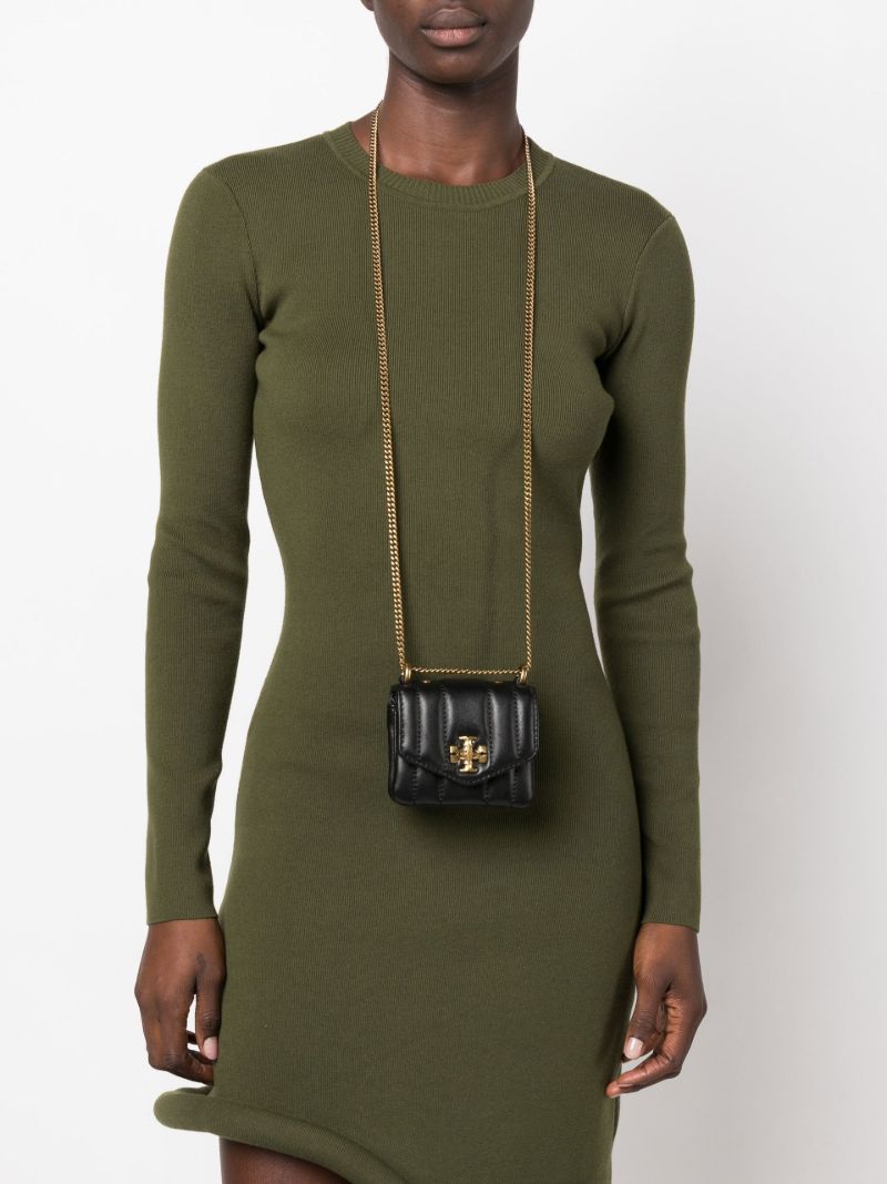 Black Kira Quilted Leather Cross Body Bag