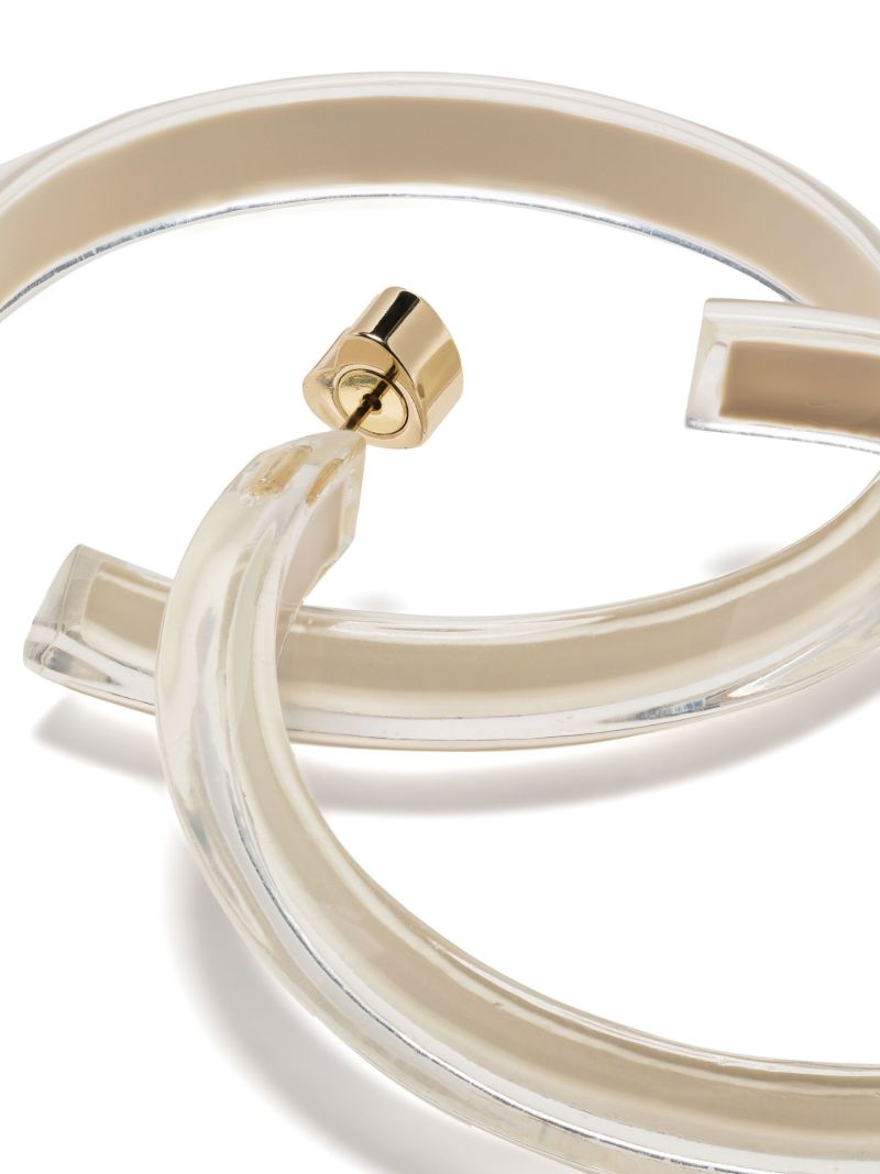 Gold-plated Jelly Medium Hoop Earrings