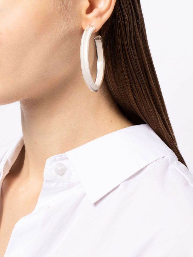 Gold-plated Jelly Medium Hoop Earrings