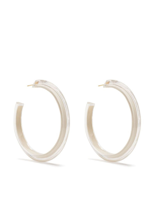 Gold-plated Jelly Medium Hoop Earrings