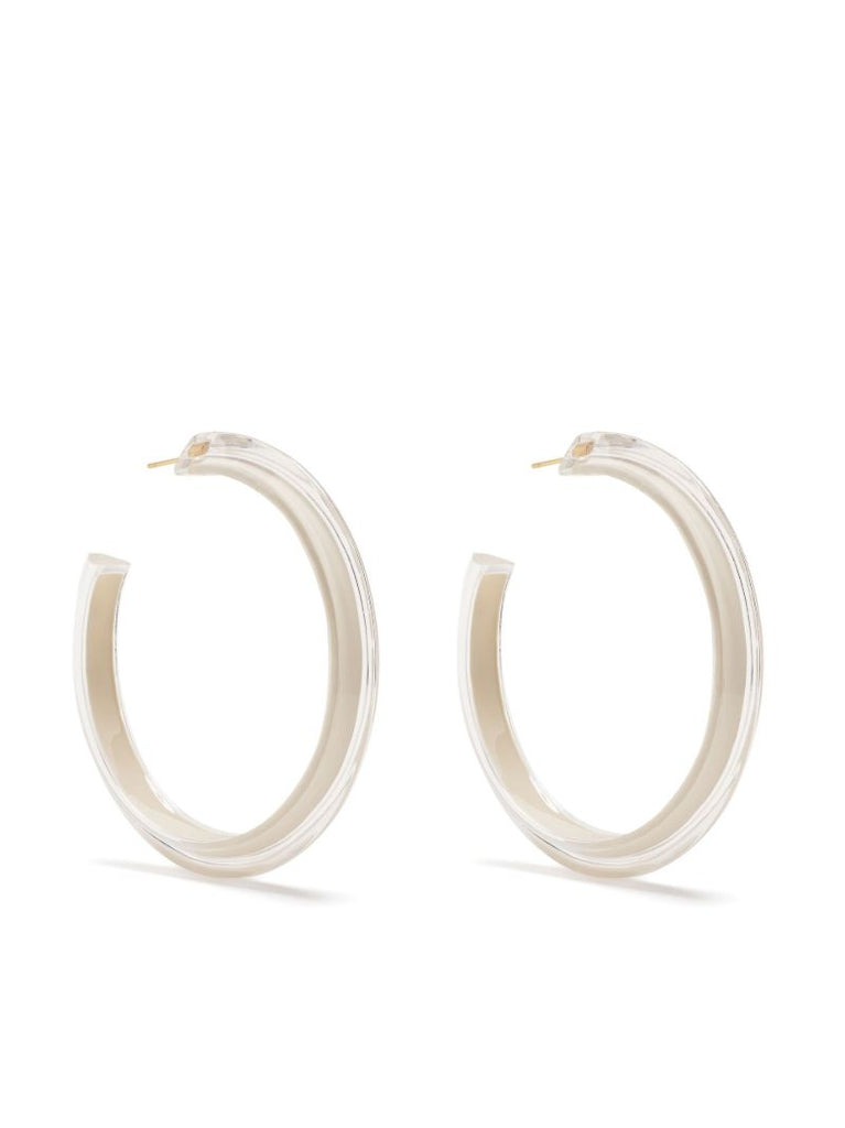 Gold-plated Jelly Medium Hoop Earrings