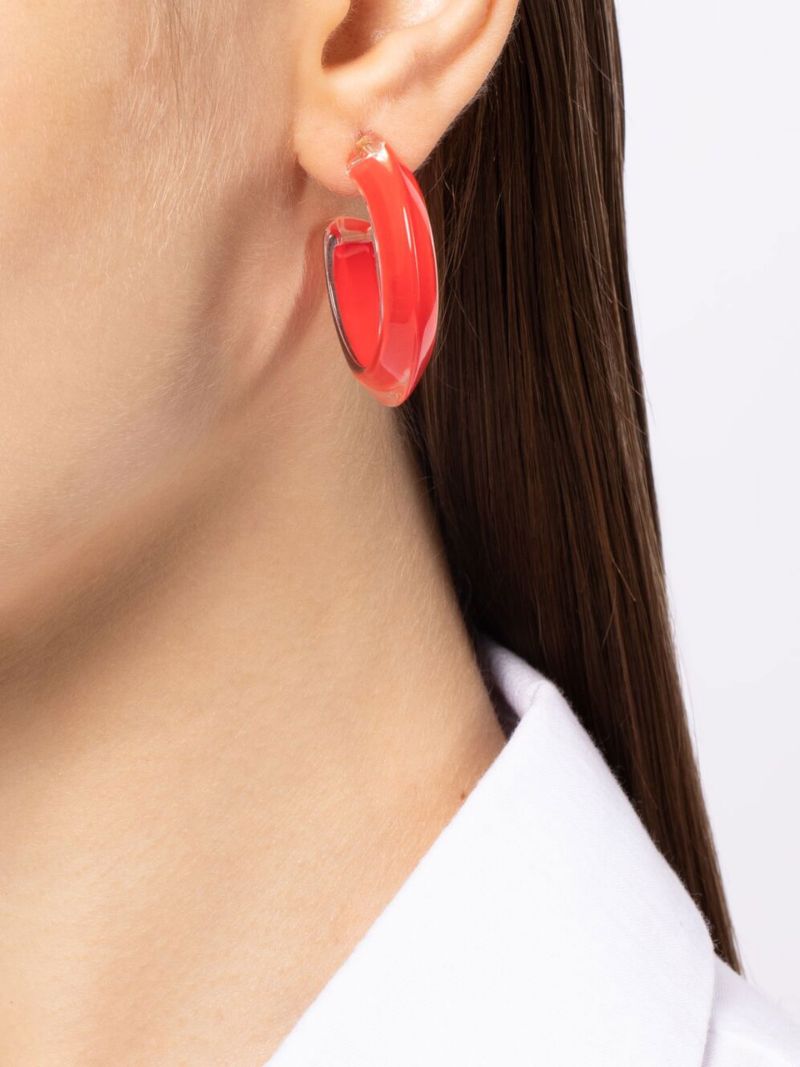 Gold-plated Jelly Small Hoop Earrings