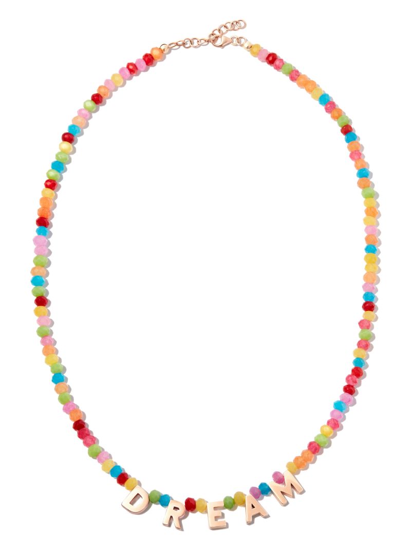 9k Rose Gold Dream Agate Necklace