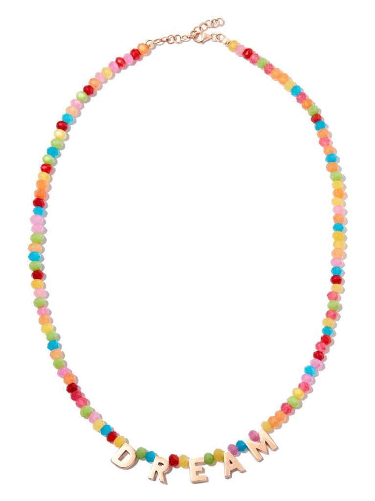 9k Rose Gold Dream Agate Necklace