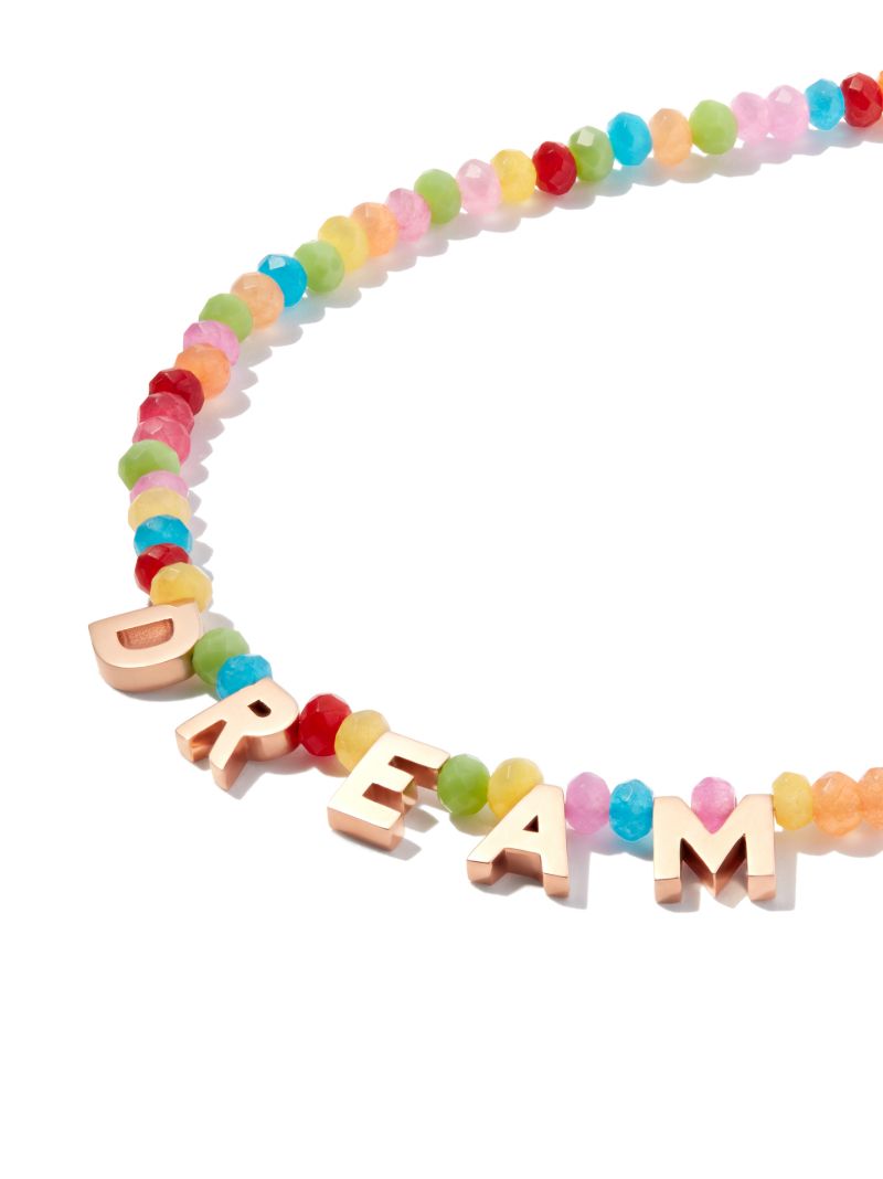 9k Rose Gold Dream Agate Necklace