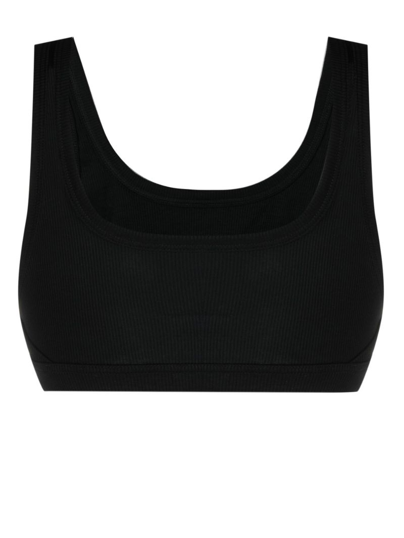 Black Ribflex Tank Soft-cup Bra