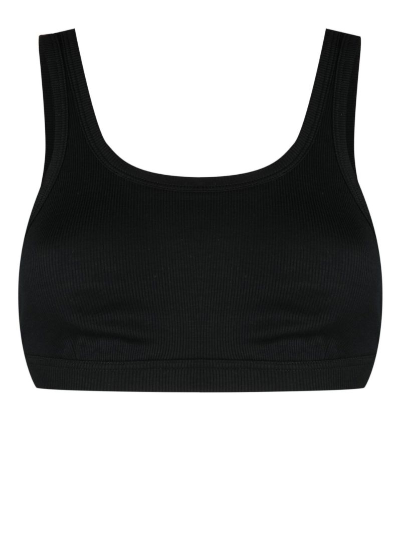 Black Ribflex Tank Soft-cup Bra