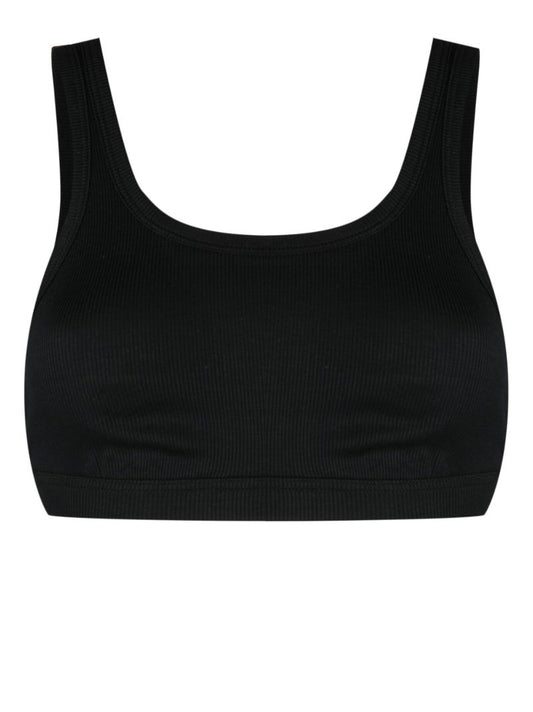 Black Ribflex Tank Soft-cup Bra
