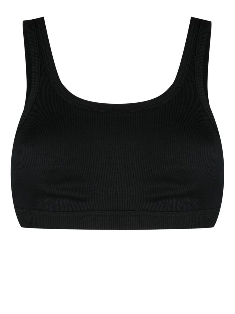 Black Ribflex Tank Soft-cup Bra