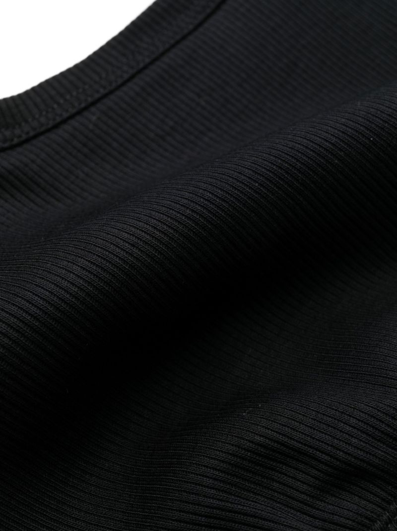 Black Ribflex Tank Soft-cup Bra