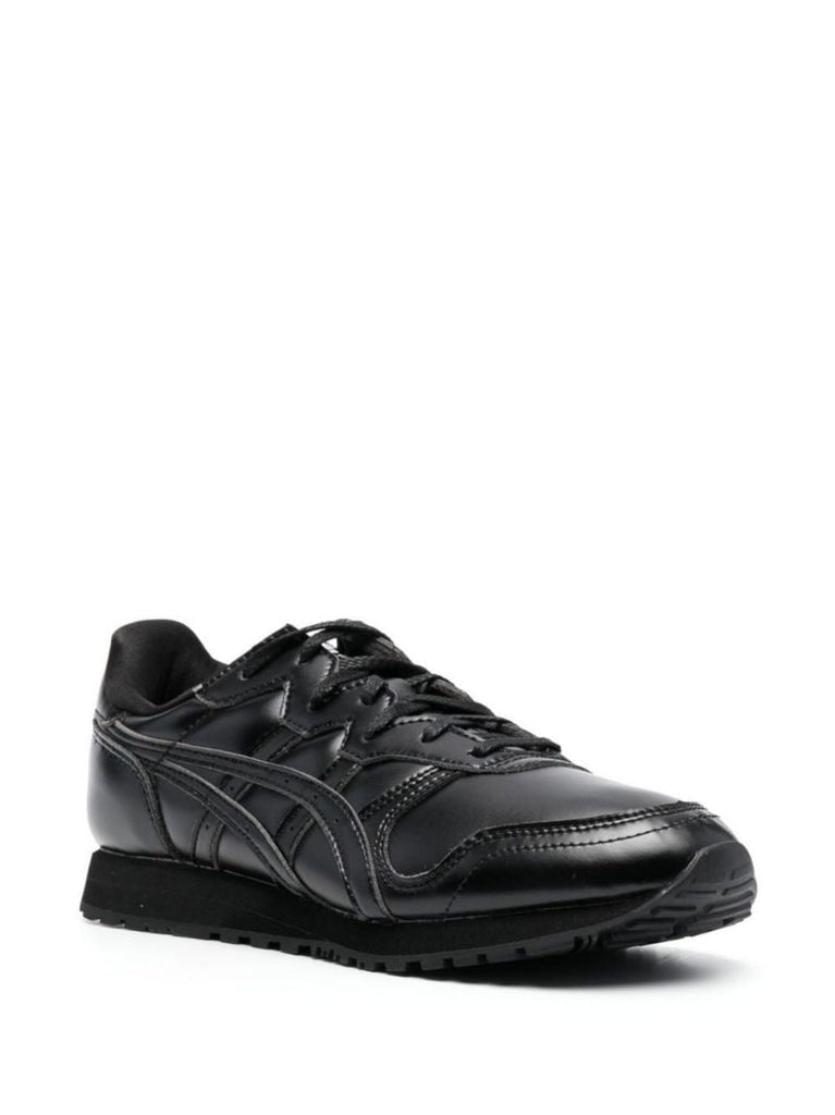 Black X Asics Low-top Leather Sneakers