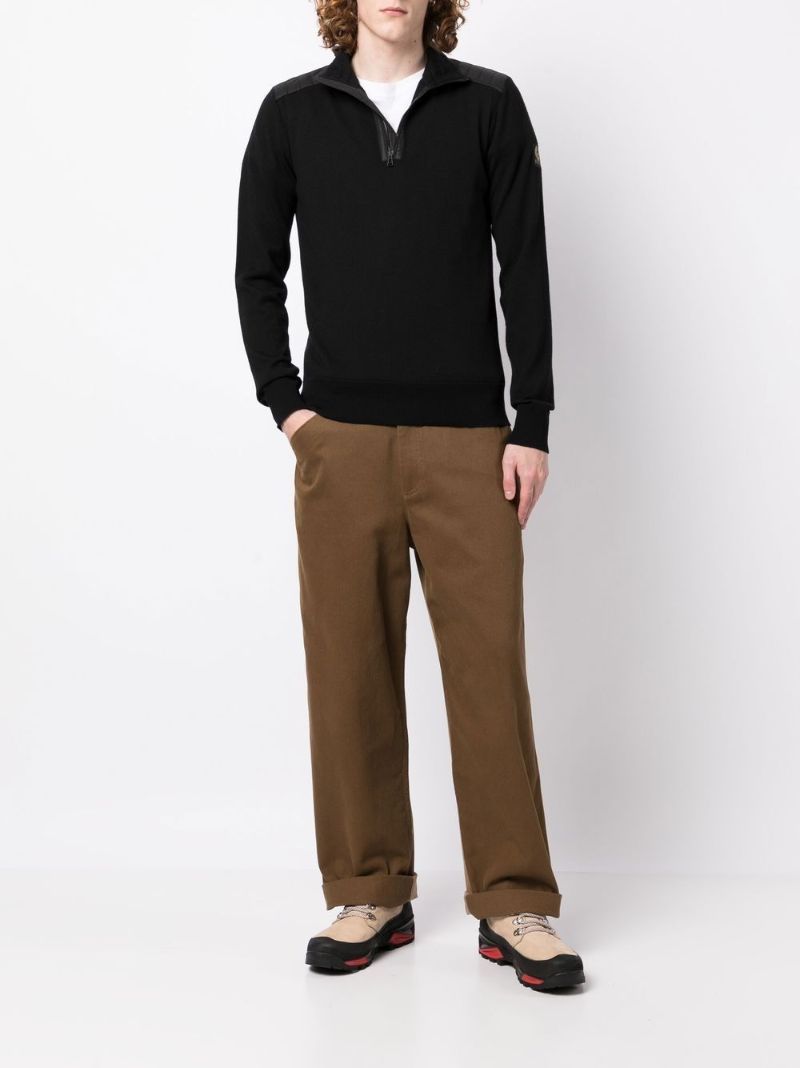 Black Kilminton Logo Patch Sweater
