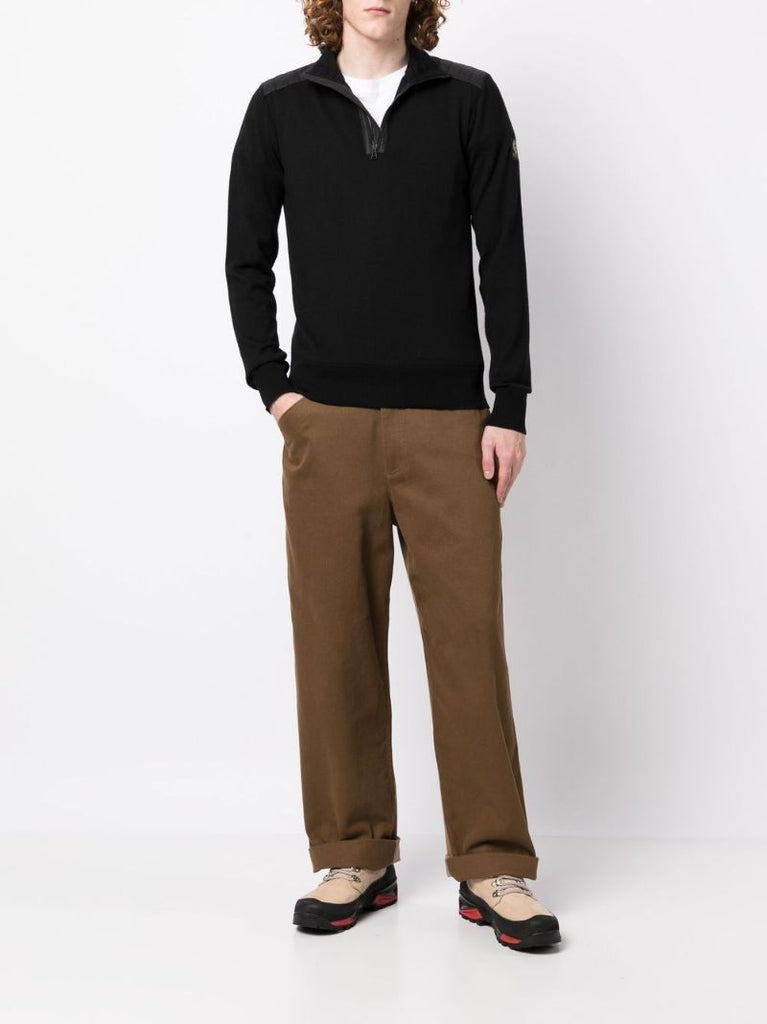 Black Kilminton Logo Patch Sweater