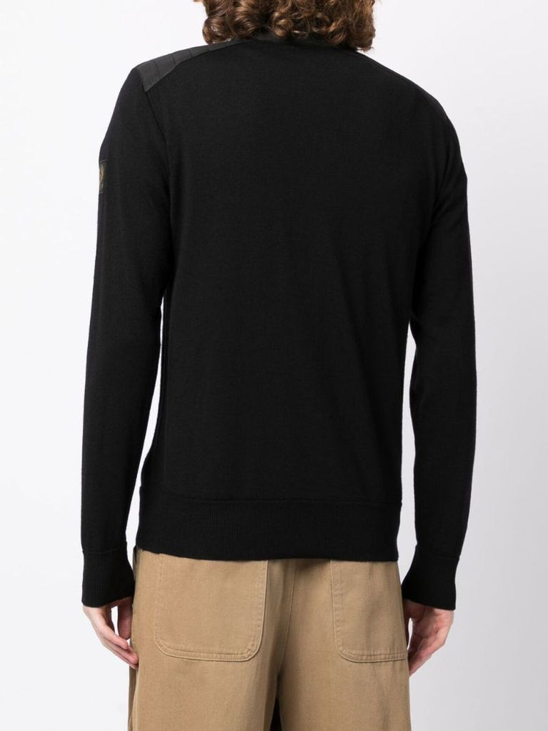 Black Kilminton Logo Patch Sweater