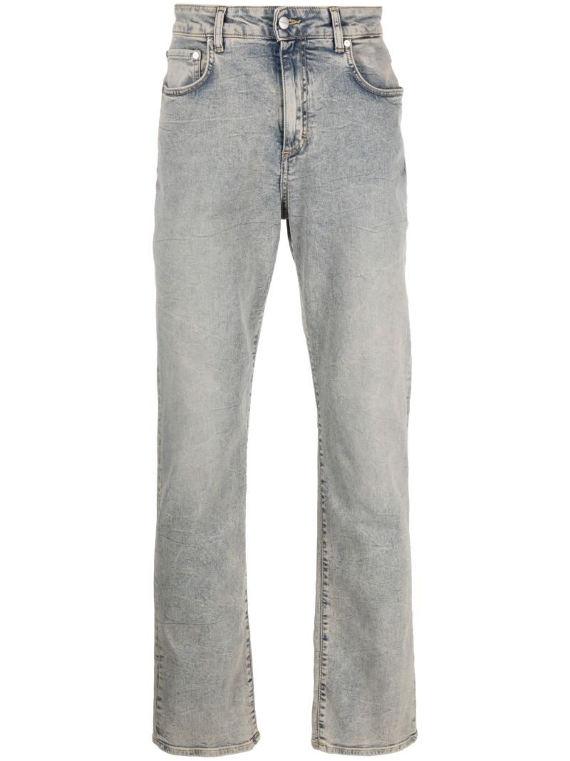 Grey Baggy Straight-leg Jeans