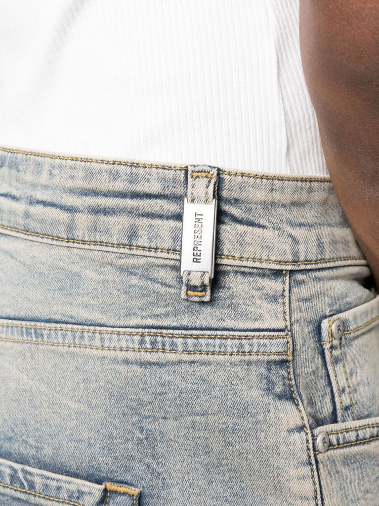 Grey Baggy Straight-leg Jeans