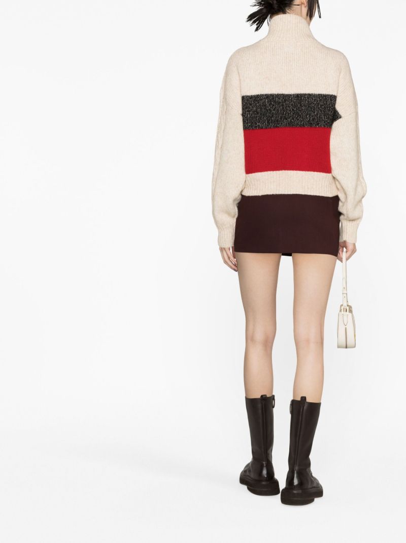 Neutral Cable-knit Sweater