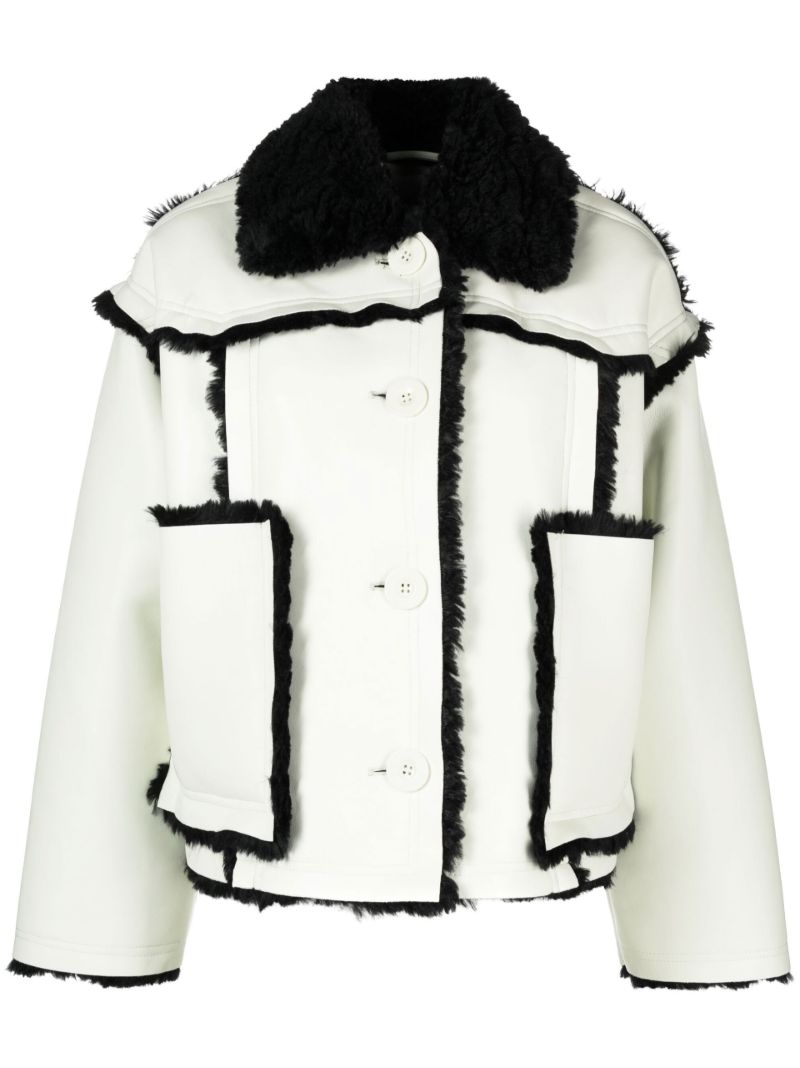 Green Callie Faux-leather Jacket