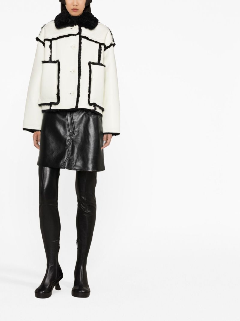 Green Callie Faux-leather Jacket