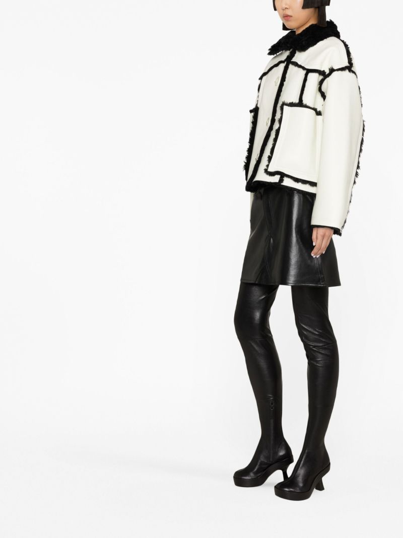 Green Callie Faux-leather Jacket